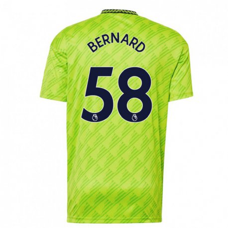 Kandiny Hombre Camiseta Bernard #58 Verde Claro Equipación Tercera 2022/23 La Camisa Chile