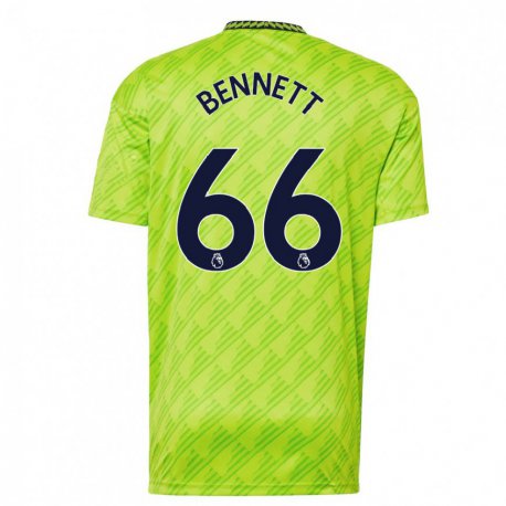 Kandiny Hombre Camiseta Rhys Bennett #66 Verde Claro Equipación Tercera 2022/23 La Camisa Chile