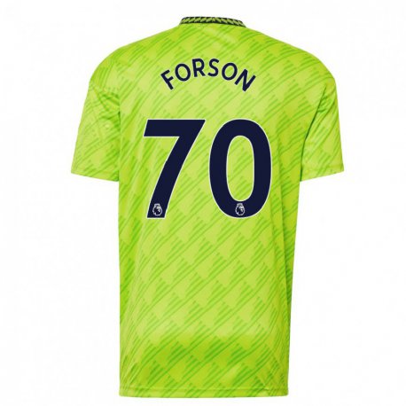 Kandiny Hombre Camiseta Omari Forson #70 Verde Claro Equipación Tercera 2022/23 La Camisa Chile