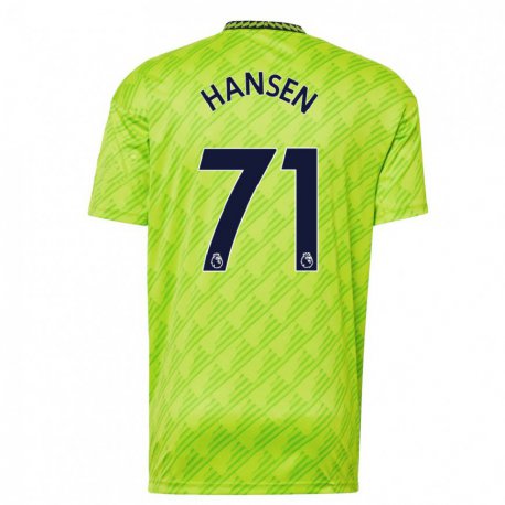 Kandiny Hombre Camiseta Isak Hansen-aaroen #71 Verde Claro Equipación Tercera 2022/23 La Camisa Chile
