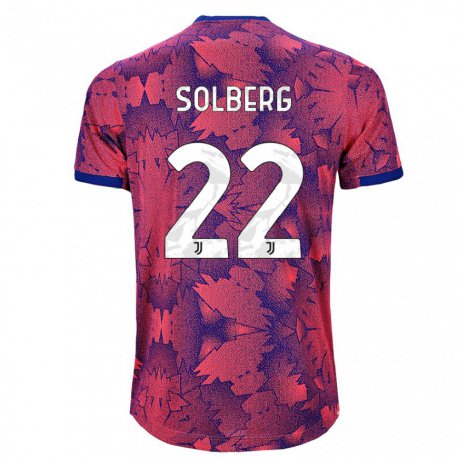 Kandiny Hombre Camiseta Elias Solberg #22 Rosa Rojo Azul Equipación Tercera 2022/23 La Camisa Chile