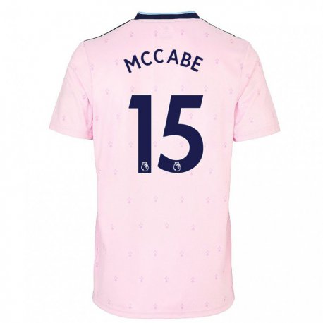 Kandiny Hombre Camiseta Katie Mccabe #15 Rosa Azul Marino Equipación Tercera 2022/23 La Camisa Chile