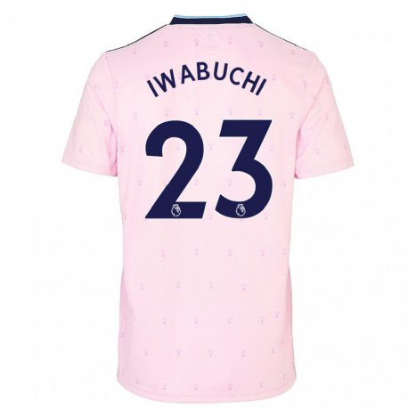 Kandiny Hombre Camiseta Mana Iwabuchi #23 Rosa Azul Marino Equipación Tercera 2022/23 La Camisa Chile