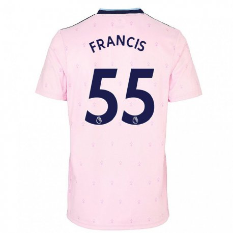 Kandiny Hombre Camiseta Jack Henry Francis #55 Rosa Azul Marino Equipación Tercera 2022/23 La Camisa Chile