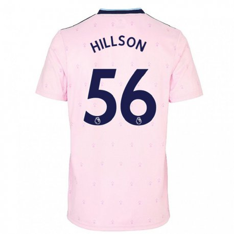 Kandiny Hombre Camiseta James Hillson #56 Rosa Azul Marino Equipación Tercera 2022/23 La Camisa Chile