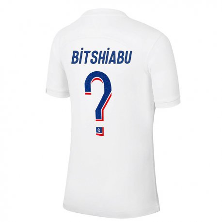 Kandiny Hombre Camiseta El Chadaille Bitshiabu #0 Azul Blanco Equipación Tercera 2022/23 La Camisa Chile