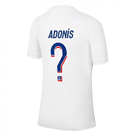 Kandiny Hombre Camiseta Erwan Adonis #0 Azul Blanco Equipación Tercera 2022/23 La Camisa Chile