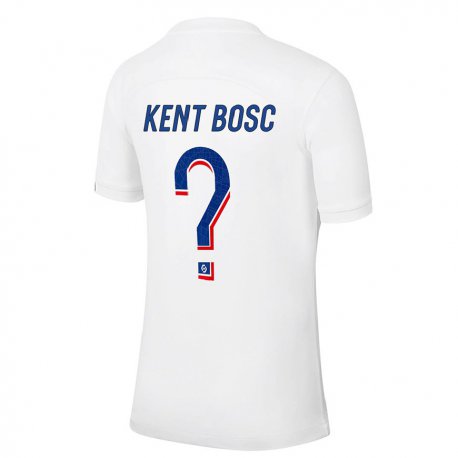 Kandiny Hombre Camiseta Lou Kent Bosc #0 Azul Blanco Equipación Tercera 2022/23 La Camisa Chile
