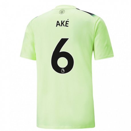 Kandiny Hombre Camiseta Nathan Ake #6 Verde Gris Oscuro Equipación Tercera 2022/23 La Camisa Chile