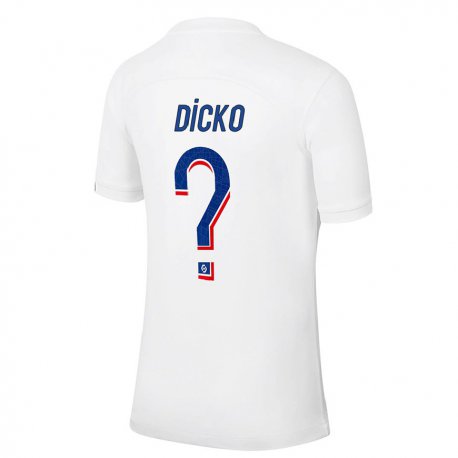 Kandiny Hombre Camiseta Aminata Dicko #0 Azul Blanco Equipación Tercera 2022/23 La Camisa Chile