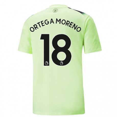 Kandiny Hombre Camiseta Stefan Ortega Moreno #18 Verde Gris Oscuro Equipación Tercera 2022/23 La Camisa Chile