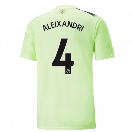 Kandiny Hombre Camiseta Laia Aleixandri #4 Verde Gris Oscuro Equipación Tercera 2022/23 La Camisa Chile