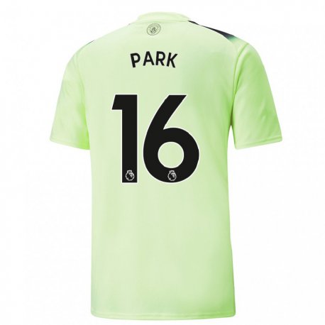 Kandiny Hombre Camiseta Jess Park #16 Verde Gris Oscuro Equipación Tercera 2022/23 La Camisa Chile