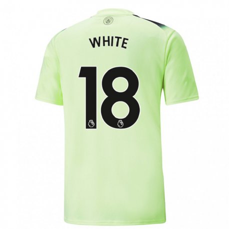 Kandiny Hombre Camiseta Ellen White #18 Verde Gris Oscuro Equipación Tercera 2022/23 La Camisa Chile
