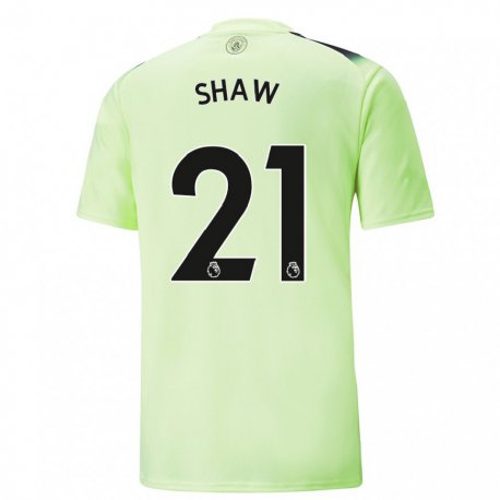 Kandiny Hombre Camiseta Khadija Shaw #21 Verde Gris Oscuro Equipación Tercera 2022/23 La Camisa Chile
