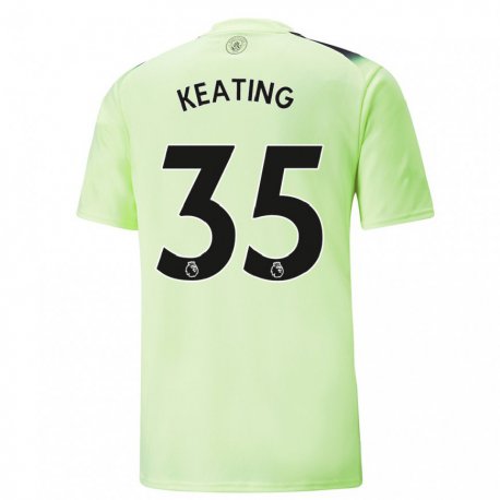 Kandiny Hombre Camiseta Khiara Keating #35 Verde Gris Oscuro Equipación Tercera 2022/23 La Camisa Chile