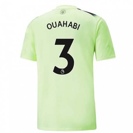 Kandiny Hombre Camiseta Leila Ouahabi #3 Verde Gris Oscuro Equipación Tercera 2022/23 La Camisa Chile