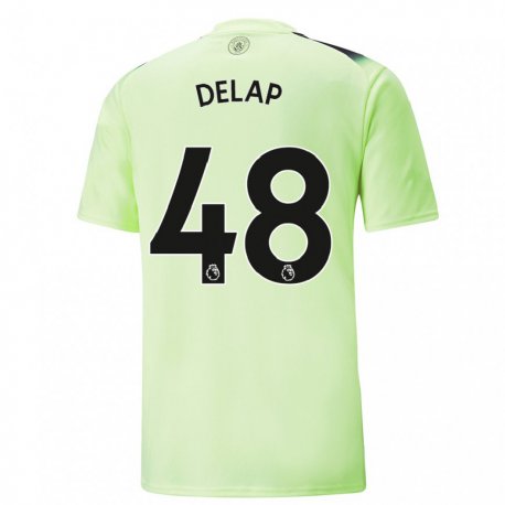 Kandiny Hombre Camiseta Liam Delap #48 Verde Gris Oscuro Equipación Tercera 2022/23 La Camisa Chile