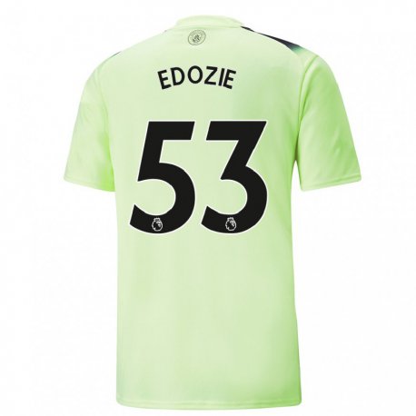 Kandiny Hombre Camiseta Samuel Edozie #53 Verde Gris Oscuro Equipación Tercera 2022/23 La Camisa Chile
