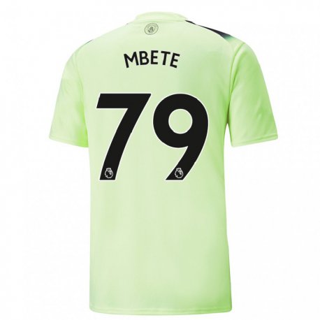 Kandiny Hombre Camiseta Luke Mbete #79 Verde Gris Oscuro Equipación Tercera 2022/23 La Camisa Chile