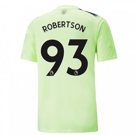 Kandiny Hombre Camiseta Alex Robertson #93 Verde Gris Oscuro Equipación Tercera 2022/23 La Camisa Chile