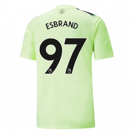 Kandiny Hombre Camiseta Josh Wilson-esbrand #97 Verde Gris Oscuro Equipación Tercera 2022/23 La Camisa Chile
