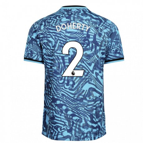 Kandiny Hombre Camiseta Matt Doherty #2 Azul Azul Marino Equipación Tercera 2022/23 La Camisa Chile
