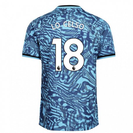 Kandiny Hombre Camiseta Giovani Lo Celso #18 Azul Azul Marino Equipación Tercera 2022/23 La Camisa Chile