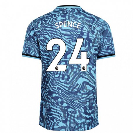 Kandiny Hombre Camiseta Djed Spence #24 Azul Azul Marino Equipación Tercera 2022/23 La Camisa Chile