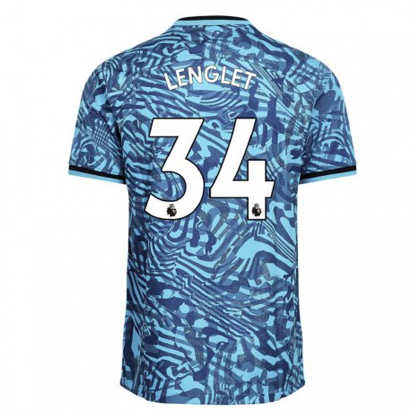 Kandiny Hombre Camiseta Clement Lenglet #34 Azul Azul Marino Equipación Tercera 2022/23 La Camisa Chile
