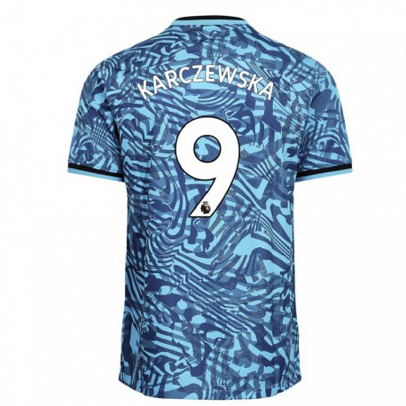 Kandiny Hombre Camiseta Nikola Karczewska #9 Azul Azul Marino Equipación Tercera 2022/23 La Camisa Chile