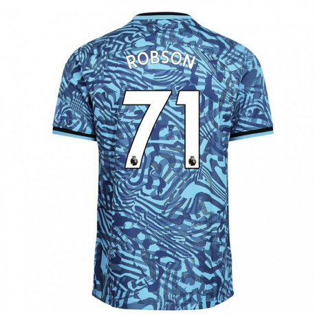 Kandiny Hombre Camiseta Max Robson #71 Azul Azul Marino Equipación Tercera 2022/23 La Camisa Chile