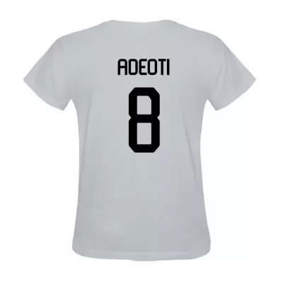 Hombre Adeoti #8 Blanca Camiseta La Camisa Chile