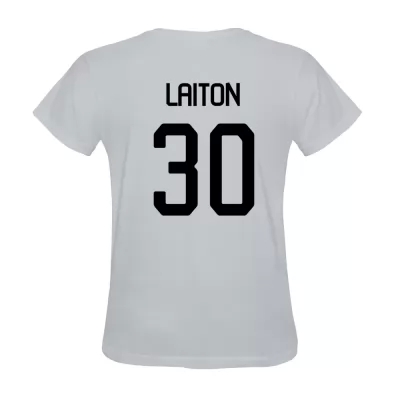 Hombre Sonny Laiton #30 Blanca Camiseta La Camisa Chile