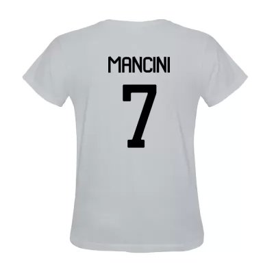Hombre Daniel Mancini #7 Blanca Camiseta La Camisa Chile