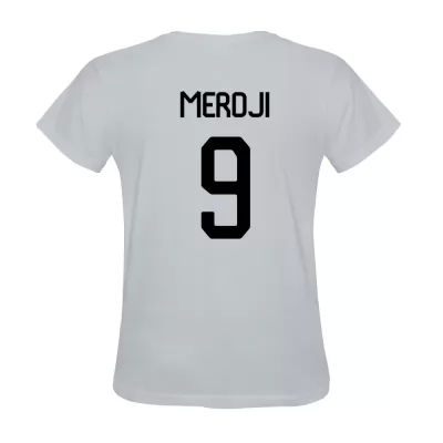 Hombre Yanis Merdji #9 Blanca Camiseta La Camisa Chile