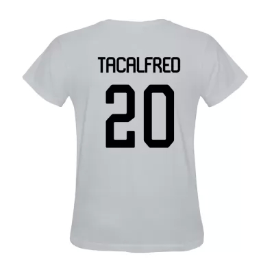 Hombre Mickael Tacalfred #20 Blanca Camiseta La Camisa Chile