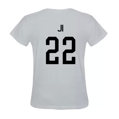 Hombre Ji Xiaoxuan #22 Blanca Camiseta La Camisa Chile