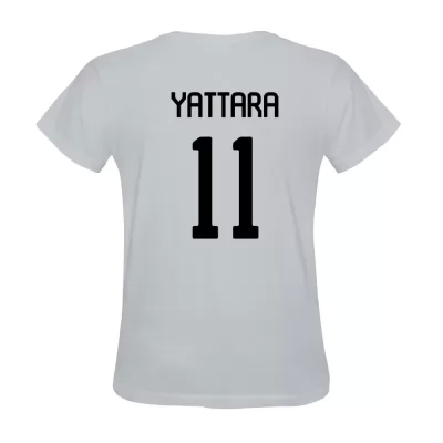 Hombre Mohamed Yattara #11 Blanca Camiseta La Camisa Chile