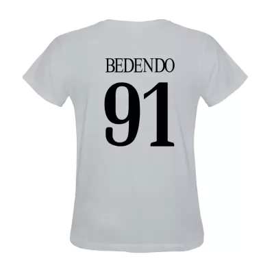 Hombre Angelo Bedendo #91 Blanca Camiseta La Camisa Chile