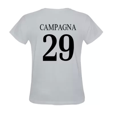 Hombre Francesco Campagna #29 Blanca Camiseta La Camisa Chile