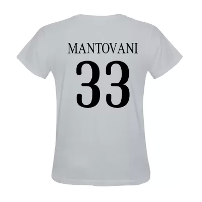 Hombre Luca Mantovani #33 Blanca Camiseta La Camisa Chile