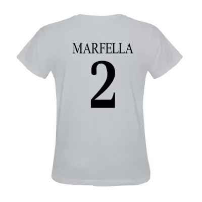Hombre Simone Marfella #2 Blanca Camiseta La Camisa Chile