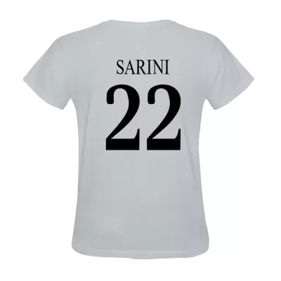 Hombre Lorenzo Sarini #22 Blanca Camiseta La Camisa Chile