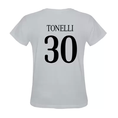 Hombre Simone Tonelli #30 Blanca Camiseta La Camisa Chile
