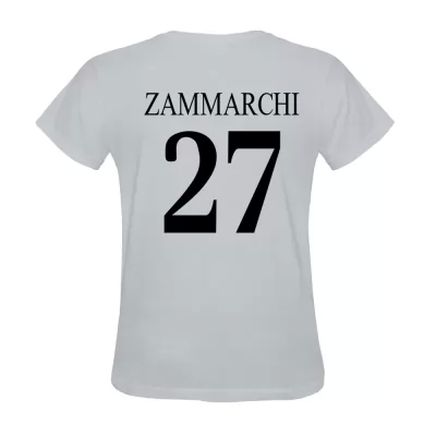 Hombre Andrea Zammarchi #27 Blanca Camiseta La Camisa Chile