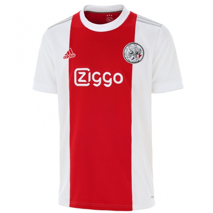 Mujer Fútbol Camiseta Steven Van Der Sloot #0 Rojo Blanco 1ª Equipación 2021/22 La Camisa Chile