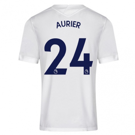 Mujer Fútbol Camiseta Serge Aurier #24 Blanco 1ª Equipación 2021/22 La Camisa Chile