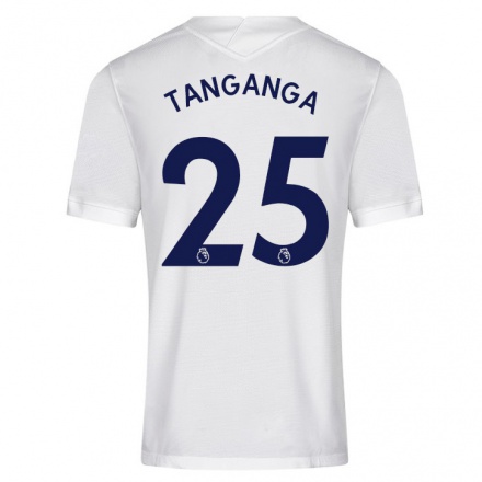 Mujer Fútbol Camiseta Japhet Tanganga #25 Blanco 1ª Equipación 2021/22 La Camisa Chile