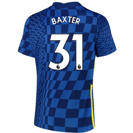 Mujer Fútbol Camiseta Nathan Baxter #31 Azul Oscuro 1ª Equipación 2021/22 La Camisa Chile
